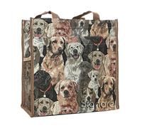 Signare Sac à bandoulière pour femme Motif labrador Beige