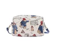 Signare Sac à main classique Paddington Bear - Tapisserie tissée de qualité supérieure - Taille unique : environ 21 cm (L) x 15 cm (H) x 7 cm (P), beige, One Size