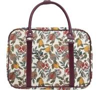 Signare Sac cabane en tapisserie - Grenade et citron | Sac fourre-tout de voyage léger pour femme | Sac élégant pour nuit et week-end avec motif de fruits méditerranéens (POMEGRA)