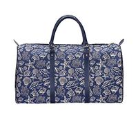 Signare Sac de Sport en Tapisserie pour Femme - Grand Sac de Voyage de Week-End avec Motif Floral de Jardin, Bagage à Main léger, Durable d'inspiration Vintage pour Les Vacances et la Salle de Sport