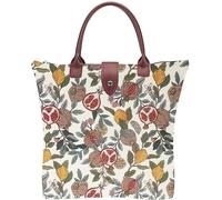 Signare Sac fourre-tout pliable réutilisable avec motif William Morris Art (grenade et citron, POMEGRA)