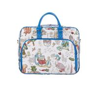Signare Sac pour ordinateur portable Tapisserie, sac à bandoulière réglable et fermeture éclair sécurisée pour professionnels modernes, Beatrix Potter Peter Rabbit, Taille unique