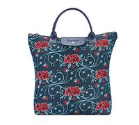 Signare Tapisserie Sac fourre-tout pliable réutilisable Sac de courses Sac d'épicerie avec motif d'art populaire mexicain, Oeillet Frida Kahlo, One Size