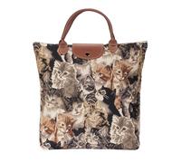 Signare Tapisserie Sac fourre-tout pliable Sac de courses rutilisable Sac d'picerie avec motif chat FDAWCAT
