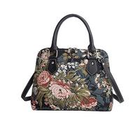 Signare Tapisserie Sacs à main Sac à bandoulière et sacs à bandoulière pour femme avec motifs tendance, pivoine, Convertible Bag