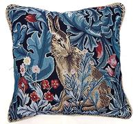 Signare William Morris Housse de Coussin décorative Motif Lion et forêt 45 x 45 cm