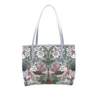 Signare Sac fourre-tout tapisserie pour femme - Motif floral inspiré de William Morris - Grand sac à bandoulière élégant pour un usage quotidien, Voleur de fraises gris, One Size