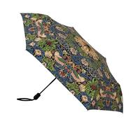 Signare William Morris UM-AUTO-STBL Parapluie pliable automatique Motif voleur de fraises Bleu Motif floral