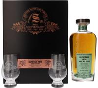 Signatory Vintage GLENCRAIG 42 Years Old 30th ANNIVERSARY 1976 42% Vol. 0,7l in Holzkiste with 2 glasses