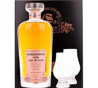 Signatory Vintage GLENGLASSAUGH 40 Years Old 30th ANNIVERSARY 1978 40,9% Vol. 0,7l in Holzkiste with 2 glasses