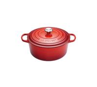 Cocotte Signature en fonte émaillée ronde 24 cm rouge Cerise