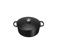 Cocotte Signature en fonte émaillée ronde 24 cm noir