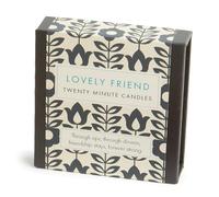 Signature Collection - Lovely Friend Vintage Lot de 12 bougies de vingt minutes avec support en céramique