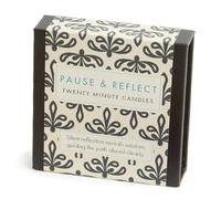 Signature Collection - Pause & Reflect (Vintage) Lot de 12 bougies de vingt minutes avec support en céramique