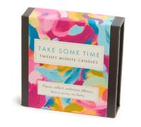 Signature Collection - Take Some Time (abstrait) Lot de 12 bougies de vingt minutes avec support en céramique