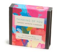 Signature Collection - Thinking of You (abstrait) Lot de 12 bougies de vingt minutes avec support en céramique
