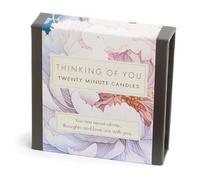 Signature Collection - Thinking of You (Floral) Lot de 12 bougies de vingt minutes avec support en céramique