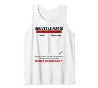 Signature Enterrement vie de garçon EVG futur marié à signer Débardeur