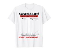 Signature Enterrement Vie de garçon EVG Futur marié à Signer T-Shirt