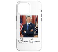 Signature et Portrait de Barack Obama Coque pour iPhone 16 Pro Max