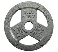 Signature Fitness BalanceFrom Plaque de poids olympique en fonte de 5,1 cm pour entraînement de force et d'haltérophilie, 11,3 kg, simple
