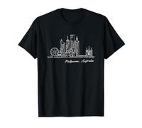 Signature Melbourne City Skyline - Souvenir de l'Australie T-Shirt