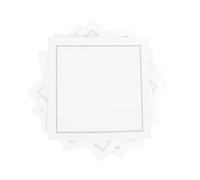 Signature Napkins CO11-101/PW140 Serviette de cocktail réutilisable 100% coton 11,4 x 11,4 cm, Coton, blanc, 50-Pack