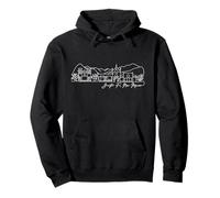 Signature Santa Fe City Skyline - Souvenir du Nouveau-Mexique Sweat à Capuche