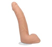 Signature Series - Quinton James ULTRASKYN Gode réaliste de 24,1 cm - Design double densité avec ventouse amovible Vac-U-Lock, compatible avec harnais, sans phtalates - Vanille - Pour adultes