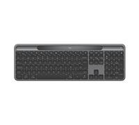Signature Slim Solar+ K980 - Clavier - full size - sans fil - Bluetooth LE - QWERTY - Espagnol - commutateur : interrupteurs en ciseaux - graphite