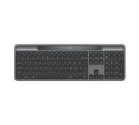 Logitech Signature Slim Solar+ K980 - Clavier - full size - sans fil - Bluetooth LE - QWERTY - Italien - commutateur : interrupteurs en ciseaux - graphite
