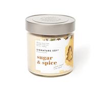 Signature Soy Bougie parfumée avec couvercle sucre et épices