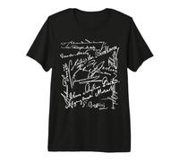 Signatures du compositeur Bach Beethoven Mahler Mozart Rossini T-Shirt Haut de Gamme