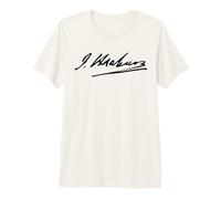 Signatures Johannes Brahms Compositeur de Musique Classique T-Shirt Haut de Gamme