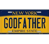SIGNCHAT Plaque d'immatriculation avec Fond de New York 15 x 30 cm