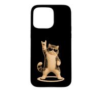 Signe à Main Cat Rock Funny Pet Lover Music Concert Mom Dad Coque pour iPhone 15 Pro Max