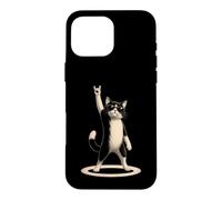 Signe à Main Cat Rock Funny Pet Lover Music Concert Mom Dad Coque pour iPhone 16 Pro Max