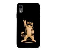 Signe à Main Cat Rock Funny Pet Lover Music Concert Mom Dad Coque pour iPhone XR