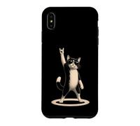 Signe à Main Cat Rock Funny Pet Lover Music Concert Mom Dad Coque pour iPhone XS Max