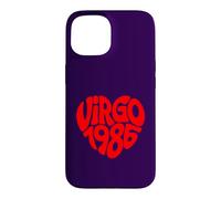 Signe Astrologique Anniversaire du Zodiaque Vierge 1986 Coque pour iPhone 15