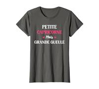 Signe Astrologique Capricorne T-Shirt, Femme, Asphalte, L