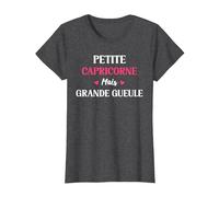 Signe Astrologique Capricorne T-Shirt, Femme, Chiné Foncé, XL