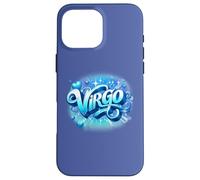 Signe Astrologique du Zodiaque Vierge Bleue Coque pour iPhone 16 Pro Max