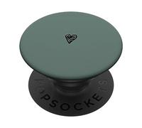 Signe d'amour minimaliste vert sauge romantique mignon PopSockets PopGrip Adhésif