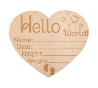 Signe d'annonce de nouveau-né,Panneau de naissance en bois pour main de bébé et empreintes de pas - Signe d'annonce de naissance de bébé, signe d'annonce de nouveau-né pour des souvenirs de douche de