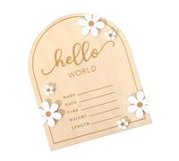 Signe D'annonce Des Nouveau-nés En Bois Hello Plate Nom Du Mois De Naissance Signe Pour La Baby Shower Et Décor D'hôpital Décor De Pépinière