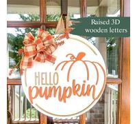 Signe De Bienvenue D'automne En Bois Rond, Ornement Rustique Pour Porte D'entrée Suspendue Pour Maison Jardin Ferme Décor De Maison, Vente De Pr