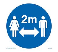Signe de distance sociale - Plastique semi-rigide 1mm