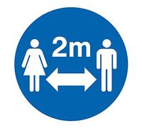 Signe de distance sociale - Plastique semi-rigide 1mm