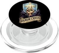Signe de la Croix Latine messe catholique PopSockets PopGrip pour MagSafe